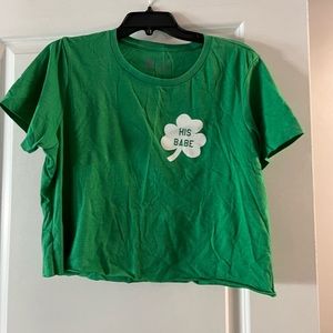 Hubs and Hers Paddy’s Day Crop top